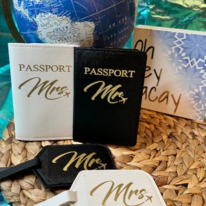 Mr. and Mrs. Passport Cover Set