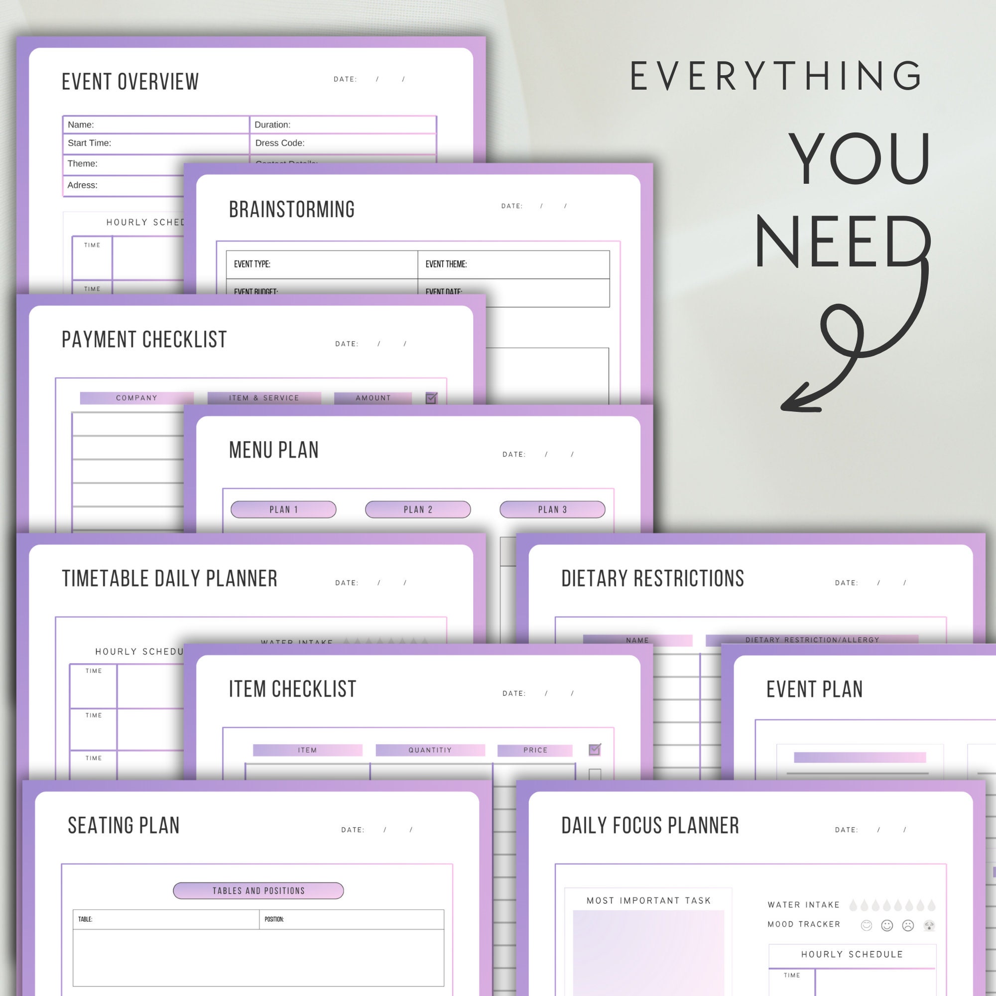 Printable Life Binder, Home Management Binder, Life Planner, Life ...