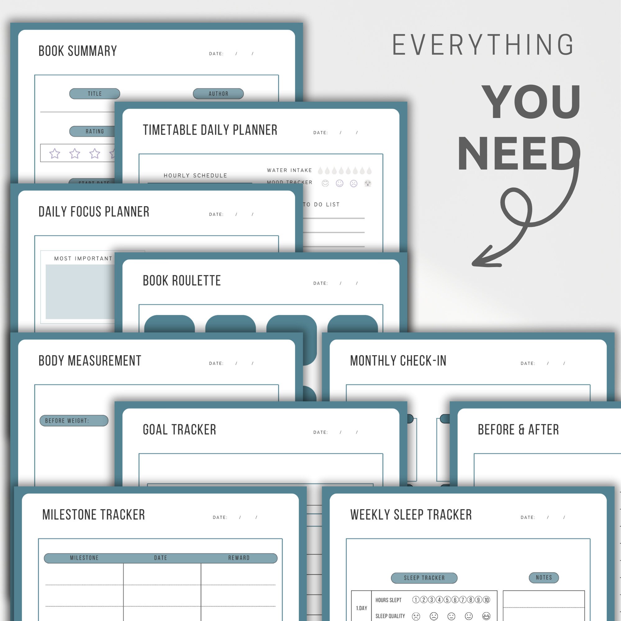 Printable Life Binder Home Management & Emergency Organizer A4, A5, US ...