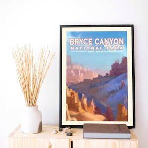 Bryce National Park Print, Bryce Canyon Poster, Bryce Canyon Art