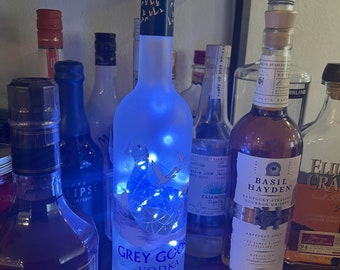 Light Up Remote Control USB and Battery Fairy Lights Whiskey Liquor Bottles