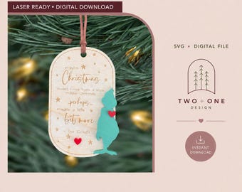 Maybe Christmas Doesn’t Come Ornament File | Laser Cut SVG & PDF