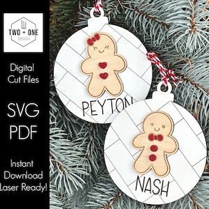 Gingerbread Ornament | SVG | Personalized Gingerbread