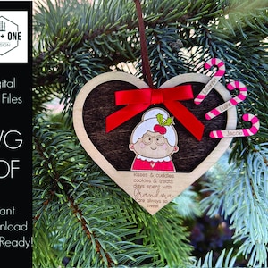 Grandparent Ornament | Laser File | SVG File | nana | grandma