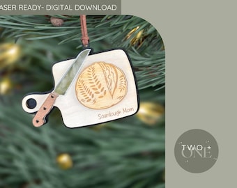 File laser SVG / Ornamento / Tagliere per la mamma del lievito madre