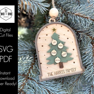 Weihnachten Ornament SVG Laser-Datei