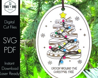 Crocin' Around the Christmas Tree | SVG FILE | Laser File