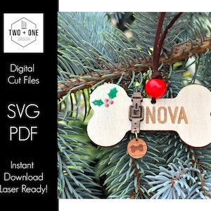 Dog Ornament | Bone | Laser File