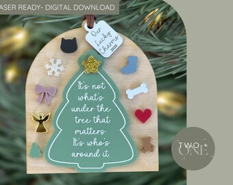 Lucky Charm Christmas Tree Ornament SVG Laser File