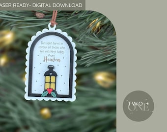 Heaven Light Ornament Laser Cut File | SVG