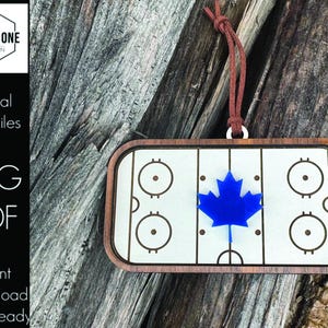 Hockey Ornament | Laserdatei | SVG | Ahornblätter
