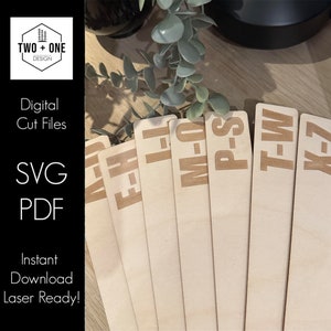 Divisori per dischi in vinile SVG / File laser / Download digitale