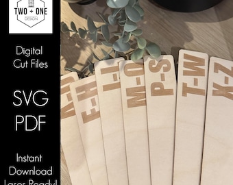 Vinyl Record Dividers SVG | Laser File | Digital Download