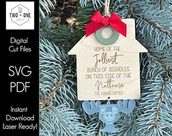 Jolliest Bunch Ornament | Christmas Vacation | SVG | Family Ornament | Griswold