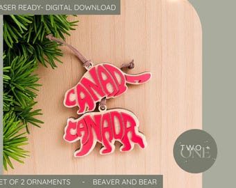 Canadian Ornaments | Laser File | SVG | Canada
