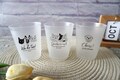 Custom Pet Portrait Frosted Acrylic Cups, Wedding Drink Cups with Dog or Cat Illustration, Personalized Reception Drinkware