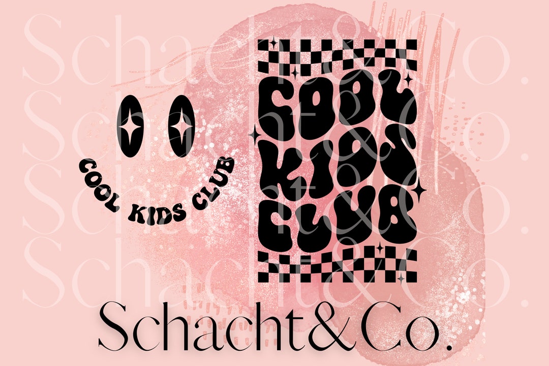 Cool Kids Club Duo Tote Bag Decal SVG PNG Cricut Cut Etsy