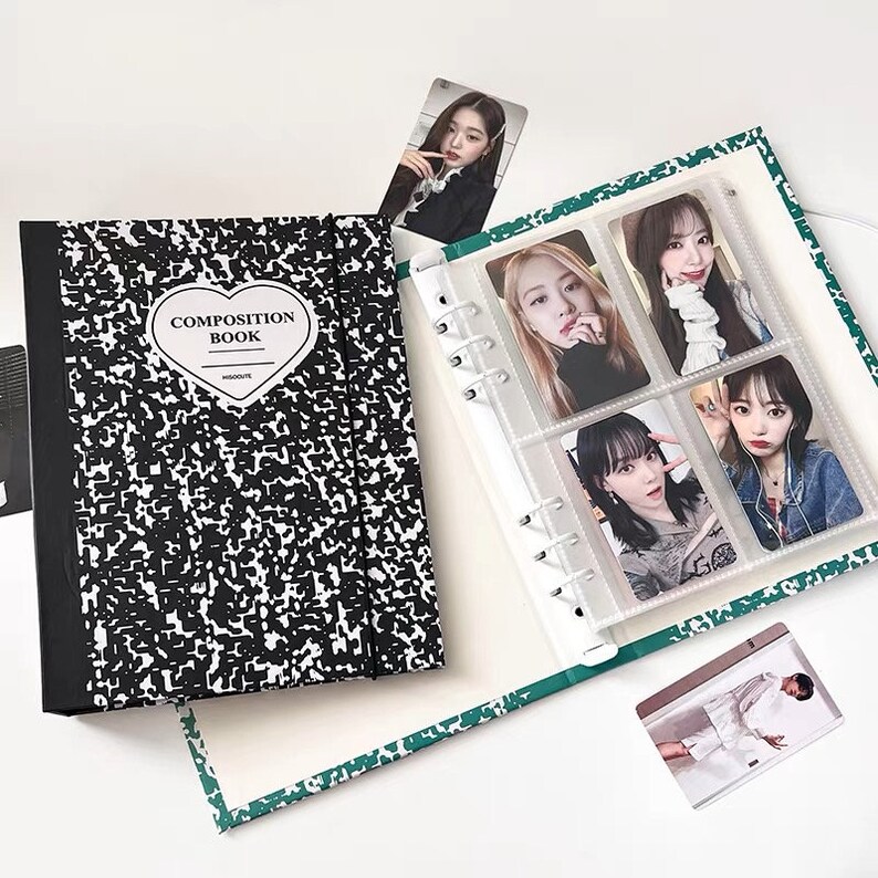 A5 Splash Ink Love Kpop Small Card Book composition Hardcover Binder
