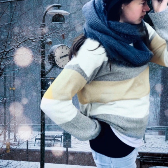 Little Surprise Box Stripes Dark Green Round Neck Upper & Lower Body Thermal Winter Warmers main image 1
