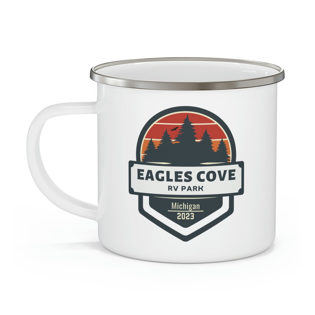 Eagles Cove RV Park 2023 Michigan Campground Enamel Camping Etsy