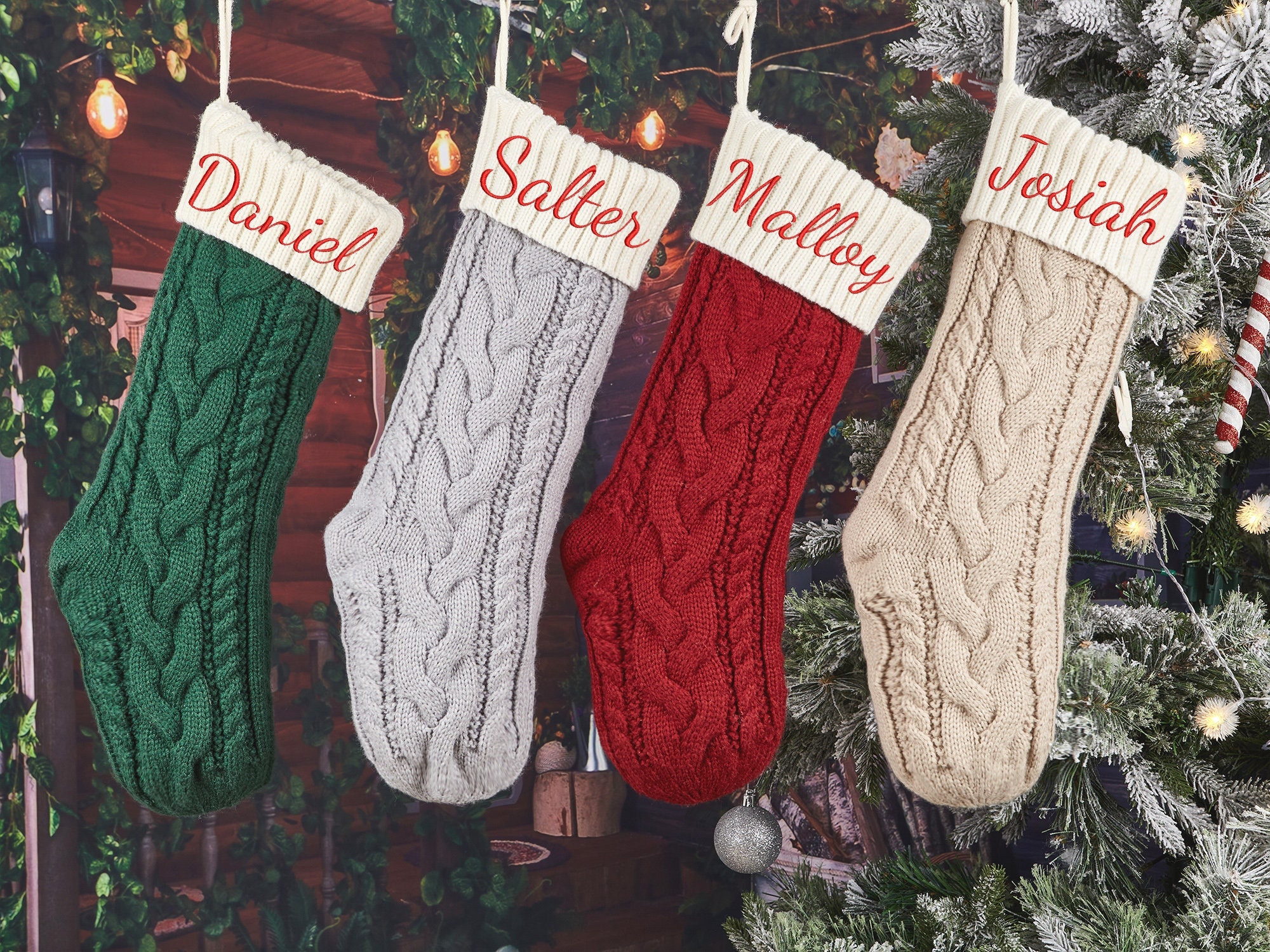 Personalized Christmas Stockings, 2023 Family Stockings With Name,christmas Gifts,embroidered