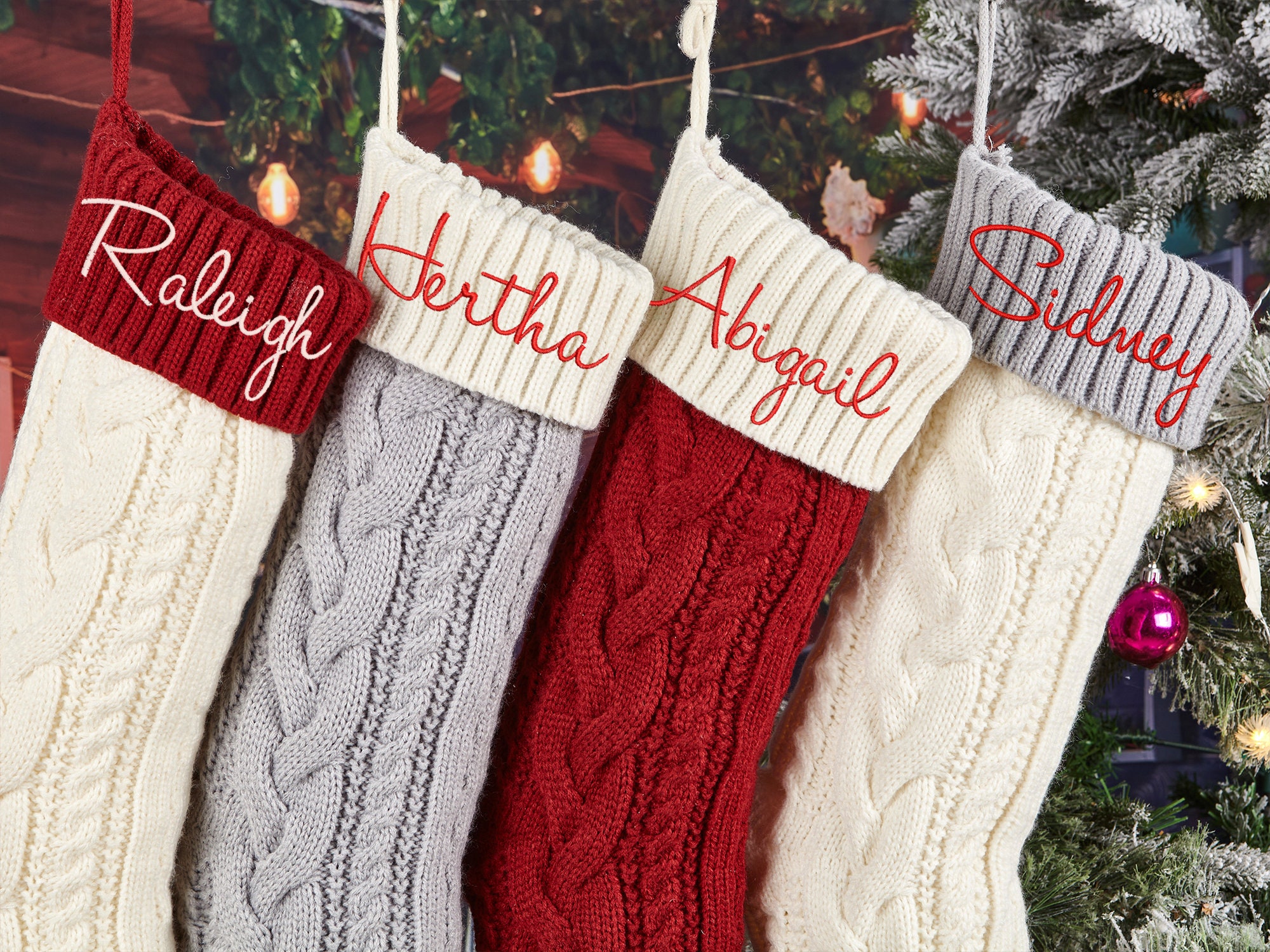 Personalized Christmas Stockings, 2023 Family Stockings With Name,christmas Gifts,embroidered