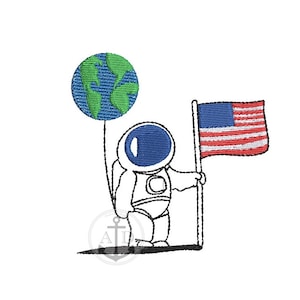 Spaceman Embroidery Design, Space Embroidery, NASA Embroidery, TWO the moon Birthday Party, Space Birthday party