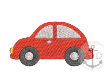 Car Embroidery Design, Beetle Bug Car Embroidery Design, Car Embroidery