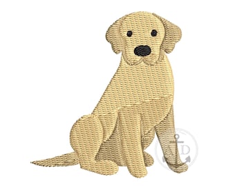 Mini and Medium Dog Embroidery File, Lab Dog, Dog Embroidery File, Lab embroidery,