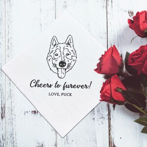 Tovaglioli per matrimonio con animali, tovaglioli per matrimonio blu, tovaglioli con stemma nuziale, tovaglioli di carta per matrimonio, addio al nubilato, festa di fidanzamento, tovaglioli personalizzati per matrimonio con animali