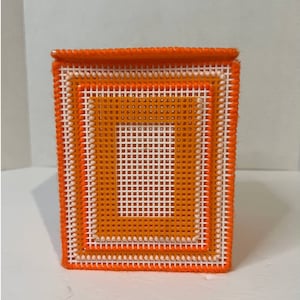 TENNESSEE VOLUNTEERS Taschentuchhalter Orange und Weiß Hausgemachtes Handwerk
