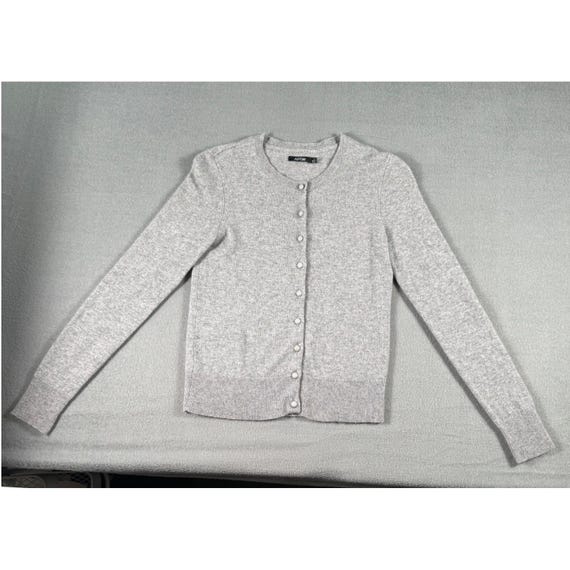 APT. 9 100% Cashmere Gray Button Front Cardigan S… - image 4