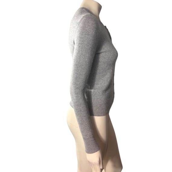 APT. 9 100% Cashmere Gray Button Front Cardigan S… - image 2