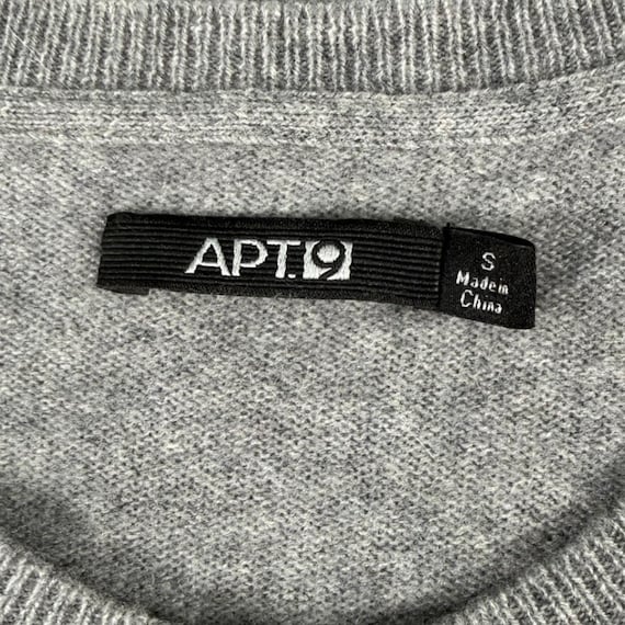 APT. 9 100% Cashmere Gray Button Front Cardigan S… - image 6