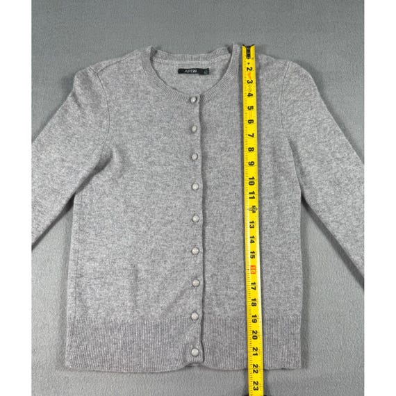 APT. 9 100% Cashmere Gray Button Front Cardigan S… - image 10