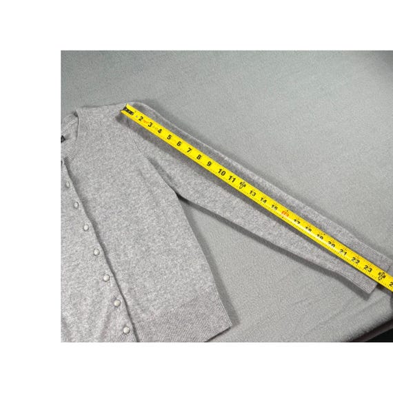 APT. 9 100% Cashmere Gray Button Front Cardigan S… - image 11