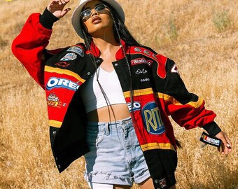 vintage racer jacket womens