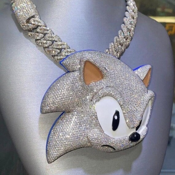 Cheap iced deals out cartoon pendants