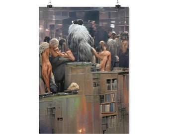 Berghain Nightclub - Designed by AI (Poster Print)