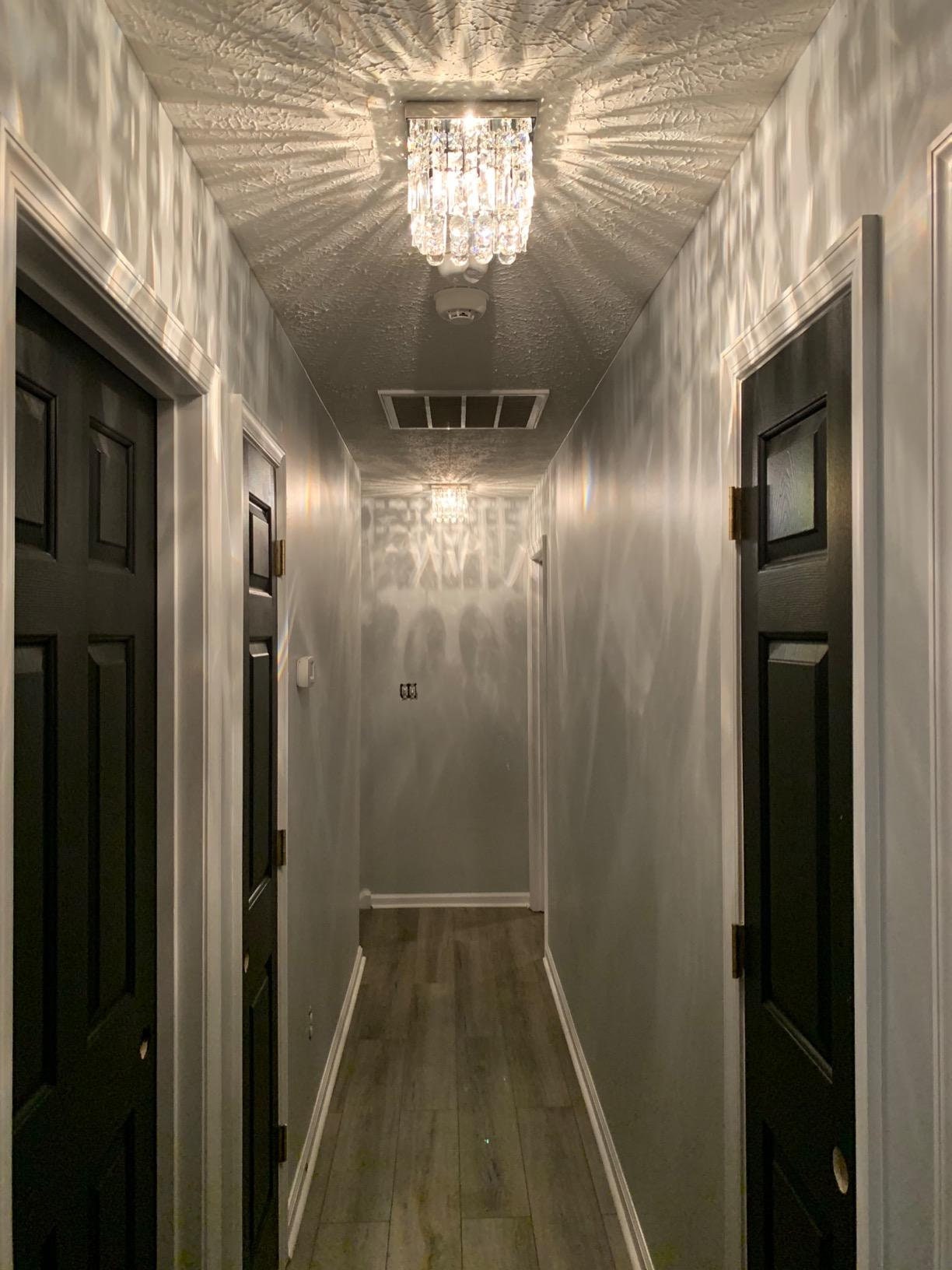 Hallway clearance crystal chandelier