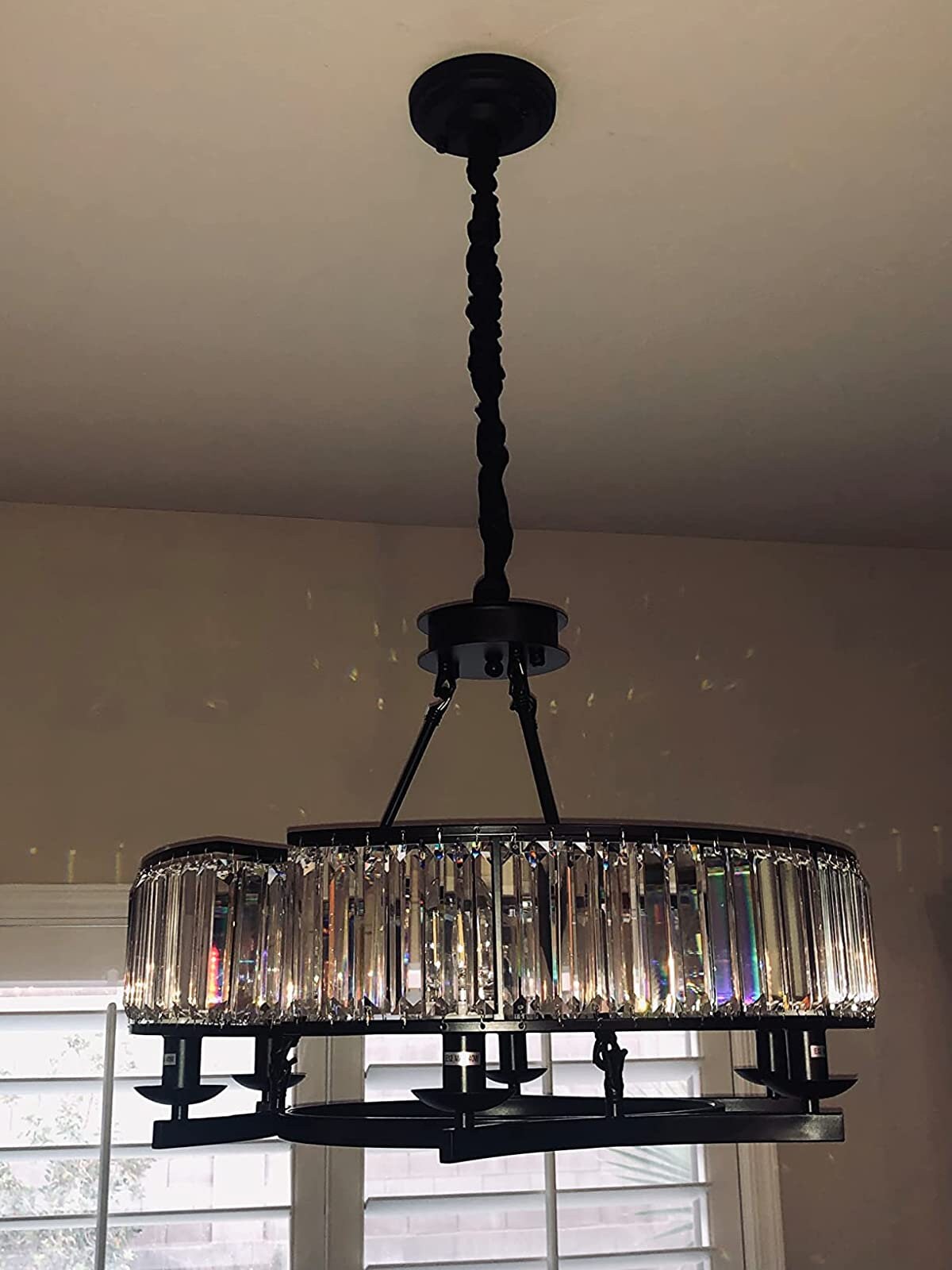 Industrial round sales chandelier