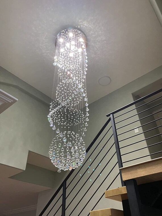 Large 2024 raindrop chandelier