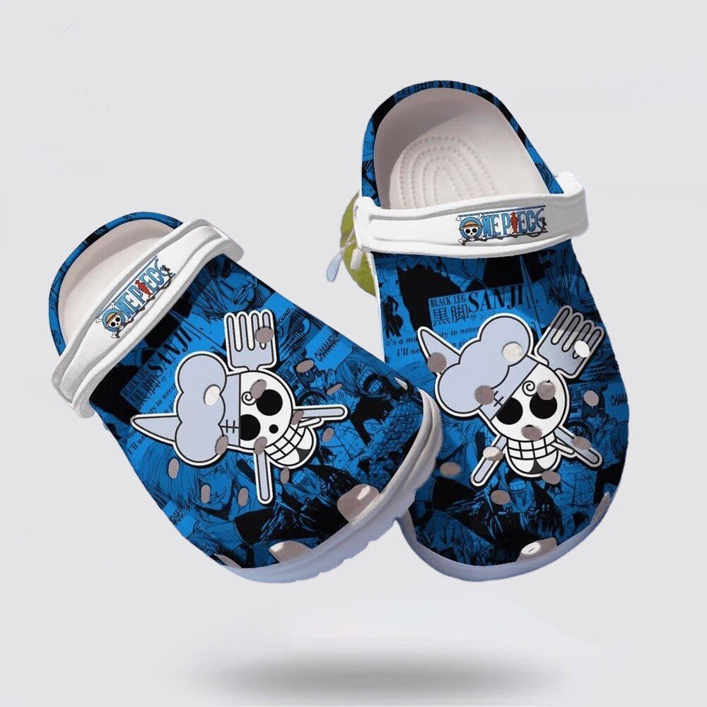 One Piece Straw Hat Pirates Merry Christmas Clogs Crocs - Growkoc