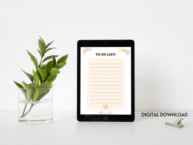 Printable to Do List Aesthetic to Do List Digital Download - Etsy