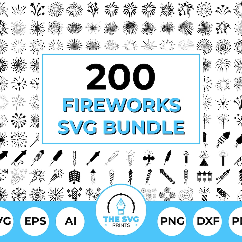Fireworks.svg - Etsy