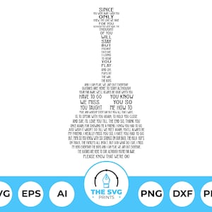 Letras personalizadas em formato de guitarra, impressão personalizada SVG, presente para marido, presente para namorado, presente para ele