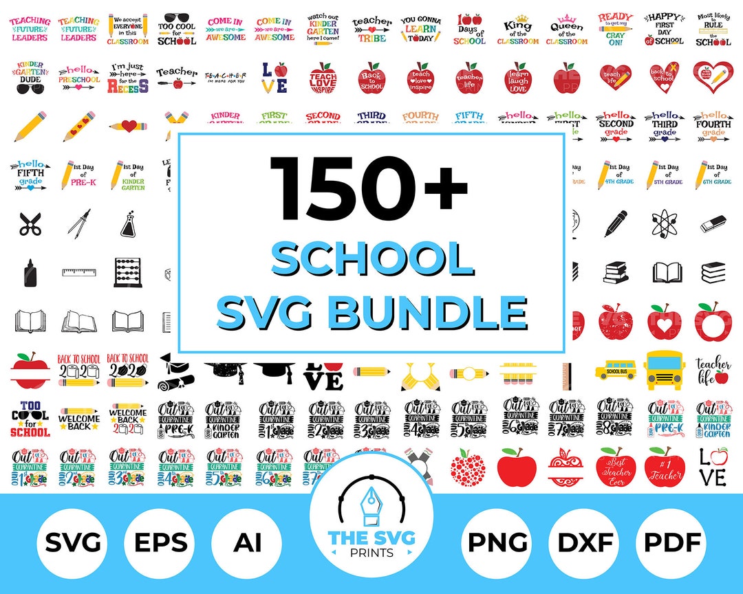 Back to School SVG Bundle Teacher SVG Students SVG Grade - Etsy Canada