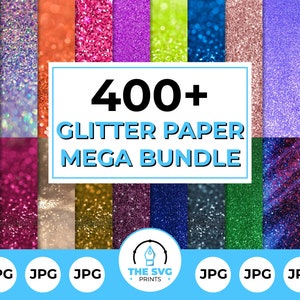 Bunt Glitzer Digitales Papier Bundle - 400+ Glitzer Hintergründe, funkelnde Kulisse, Schimmernde digitale Hintergrundvorlage, Glitzer Tapete