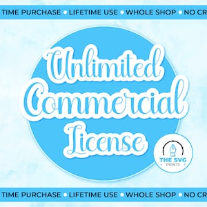Licencia comercial ilimitada de por vida, licencia para diseños SVG
