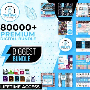 80000 Premium Digital Mega Bundle, Commercial Use Bundle